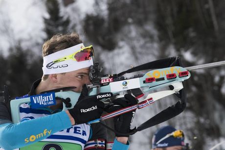 NordicFocus 28.01.2018, Ridnaun, Italy (ITA):Emilien Jacquelin (FRA) - IBU Open European championships biathlon, single mixed relay, Ridnaun (ITA). www.nordicfocus.com. © Manzoni/NordicFocus. Every downloaded picture is fee-liable.