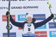 NordicFocus 17.12.2017, Annecy-Le Grand Bornand, France (FRA):Justine Braisaz (FRA) - IBU world cup biathlon, mass women, Annecy-Le Grand Bornand (FRA). www.nordicfocus.com. © Manzoni/NordicFocus. Every downloaded picture is fee-liable.