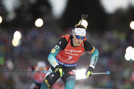 NordicFocus 22.12.2018, Nove Mesto, Czech Republic (CZE):Antonin Guigonnat (FRA) - IBU world cup biathlon, pursuit men, Nove Mesto (CZE). www.nordicfocus.com. © Manzoni/NordicFocus. Every downloaded picture is fee-liable.