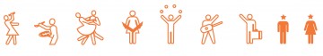 Logo Ungdommens Kulturmønstring - symbolrekke