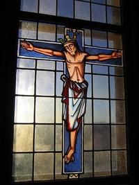 V&oslash;lstad kirke - Glassmaleri