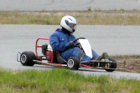 Gokart i aksjon på Evertmoen Gokart i aksjon på Evertmoen