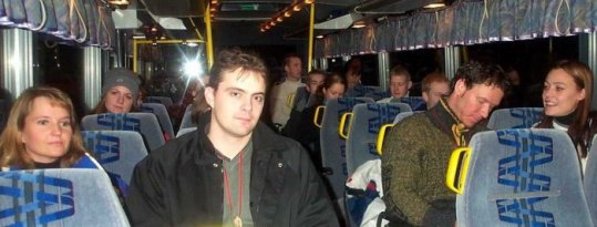 I bussen