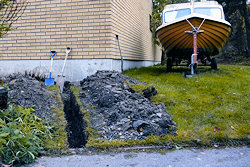 Kabelgrøft for jordkabel Kabelgrøft for jordkabel