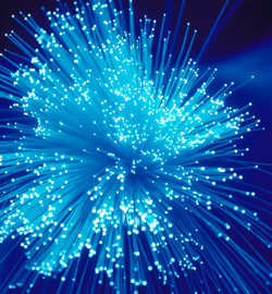 Lys fanget i fiber Lys fanget i fiber