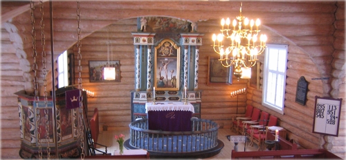Lunde kirke koret Lunde kirke koret
