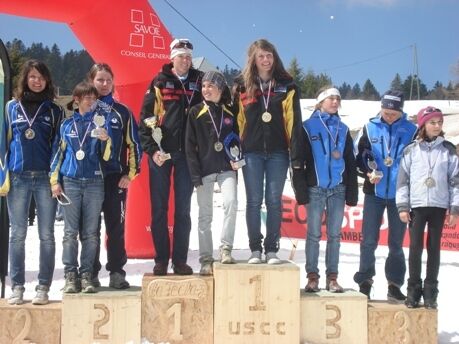 Podium relais dames