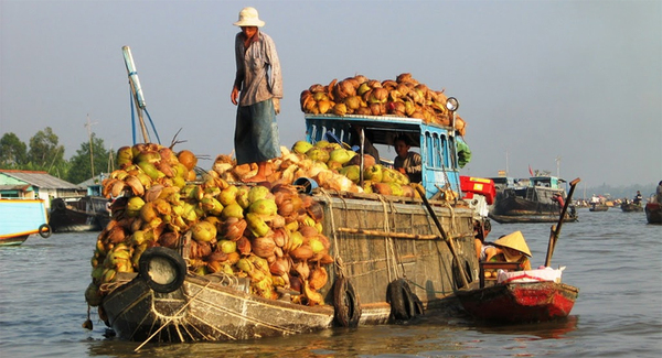 Kambodsja Mekong Floating market 2