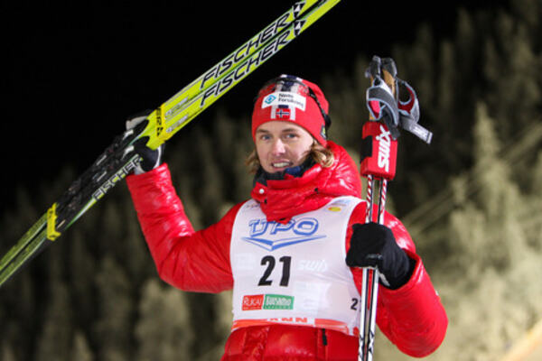 27.11.2010, Kuusamo, Finland (FIN): Mikko Kokslien (NOR), Fischer- FIS world cup nordic combined, individual gundersen HS142/10km, Kuusamo (FIN). www.nordicfocus.com. © Laiho/NordicFocus. Every downloaded picture is fee-liable. NordicFocus