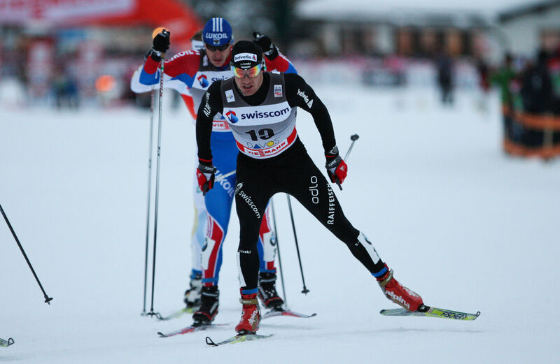 12.12.2010, Davos, Switzerland (SUI): Dario Cologna (SUI), Fischer, Rottefella, Alpina, Swix, ODLO, Toko - FIS world cup cross-country, individual sprint, Davos (SUI). www.nordicfocus.com. © Laiho/NordicFocus. Every downloaded picture is fee-liable.