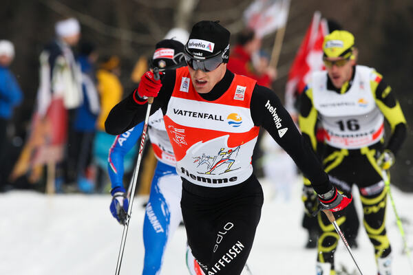 08.01.2011, Val di Fiemme, Italy (ITA): Dario Cologna (SUI), Fischer, Swix, Alpina, Rottefella, ODLO, Toko - FIS world cup cross-country, tour de ski, mass men, Val di Fiemme (ITA). www.nordicfocus.com. © Laiho/NordicFocus. Every downloaded picture is f NordicFocus