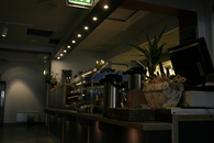 Kafè-seksjon, mot enden av lokalet