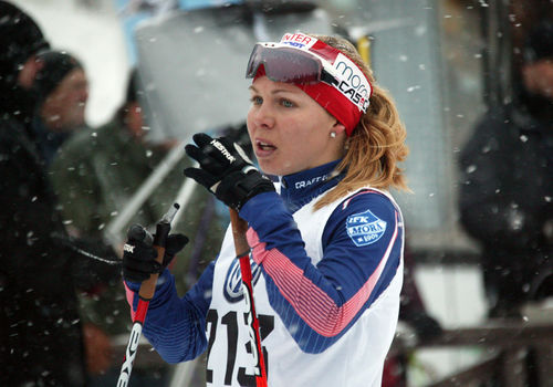 HANNA SEPPAS tappade ledningen i världscupen på rullskidor i Tyskland. Foto: KJELL-ERIK KRISTIANSEN