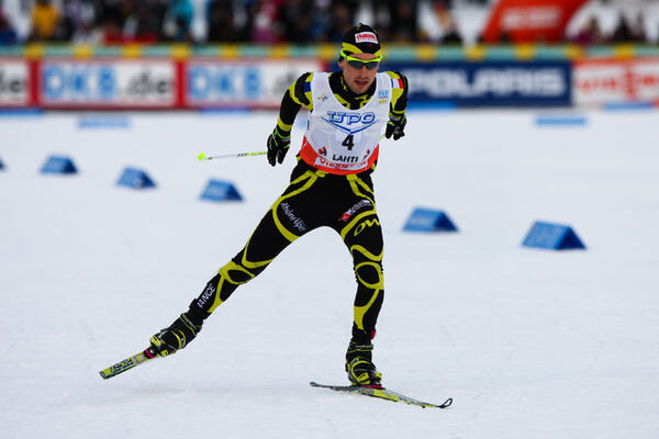 12.03.2011, Lahti, Finland (FIN): Francois Braud (FRA), Fischer, Rottefella, One Way - FIS world cup nordic combined, individual gundersen HS130/10km, Lahti (FIN). www.nordicfocus.com. © Laiho/NordicFocus. Every downloaded picture is fee-liable. NordicFocus