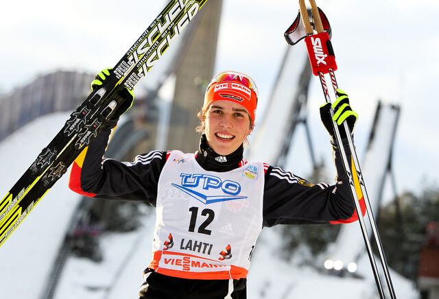 12.03.2011, Lahti, Finland (FIN): Johannes Rydzek (GER), Fischer, Swix, Rottefella, Adidas - FIS world cup nordic combined, individual gundersen HS130/10km, Lahti (FIN). www.nordicfocus.com. © Laiho/NordicFocus. Every downloaded picture is fee-liable.