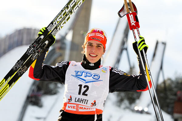 12.03.2011, Lahti, Finland (FIN): Johannes Rydzek (GER), Fischer, Swix, Rottefella, Adidas - FIS world cup nordic combined, individual gundersen HS130/10km, Lahti (FIN). www.nordicfocus.com. © Laiho/NordicFocus. Every downloaded picture is fee-liable. NordicFocus
