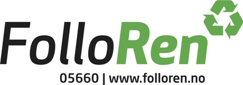 Logo Follo Ren med telefonnummer