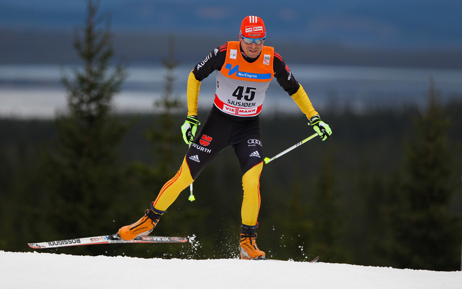 19.11.2011, Sjusjoen, Norway (NOR): Tobias Angerer (GER), Rossignol, One Way, Rottefella, Adidas 
- FIS world cup cross country, 15km men, Sjusjoen (NOR). www.nordicfocus.com. Â© Laiho/NordicFocus. Every downloaded picture is fee-liable.
