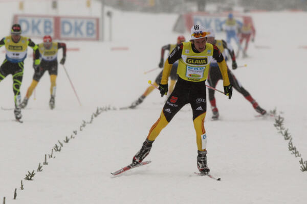 03.12.2011, Lillehammer, Norway (NOR): Tino Edelmann (GER), Madshus, Leki, Rottefella, Adidas - FIS world cup nordic combined, individual gundersen HS100/10km, Lillehammer (NOR). www.nordicfocus.com. Â© Laiho/NordicFocus. Every downloaded picture is fe NordicFocus