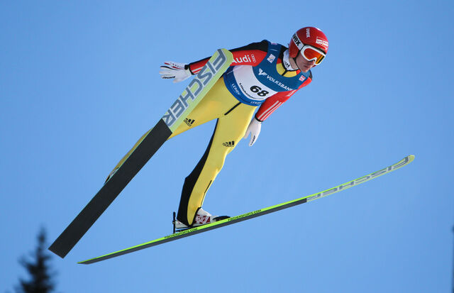 04.12.2011, Lillehammer, Norway (NOR): Richard Freitag (GER), Fischer - FIS world cup ski jumping, individual HS138, Lillehammer (NOR). www.nordicfocus.com. Â© Laiho/NordicFocus. Every downloaded picture is fee-liable.