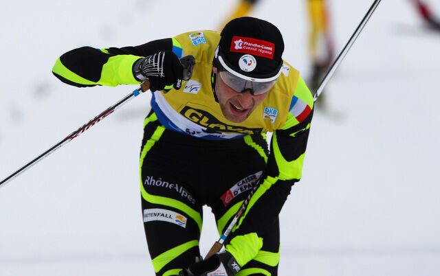 04.12.2011, Lillehammer, Norway (NOR): Jason Lamy Chappuis (FRA), Salomon, Swix, One Way - FIS world cup nordic combined, individual gundersen HS138/10km, Lillehammer (NOR). www.nordicfocus.com. Â© Laiho/NordicFocus. Every downloaded picture is fee-lia