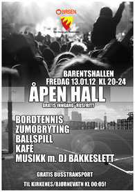 åpen hall ferbruar