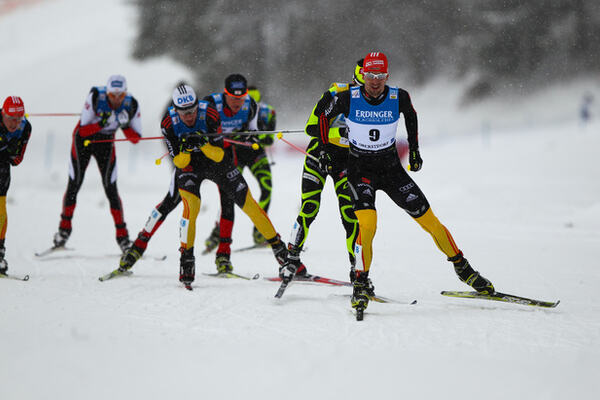 08.01.2012, Oberstdorf, Germany (GER): Bjoern Kircheisen (GER), Fischer, Leki, Rottefella, Adidas - FIS world cup nordic combined, individual gundersen HS137/10km, Oberstdorf (GER). www.nordicfocus.com. Â© Laiho/NordicFocus. Every downloaded picture is NordicFocus