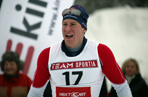 GUSTAV NORDSTRÖM från Gävle vann 7-mila i Västerbotten med god margin. Foto: KJELL-ERIK KRISTIANSEN