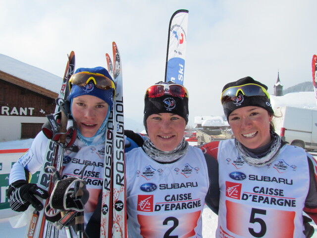 NC La Clusaz 2012 Podium Dames