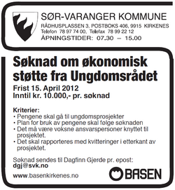 søknad ungomdsråd