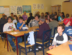 Deltakerne overnatta og spiste på Manndalen skole.