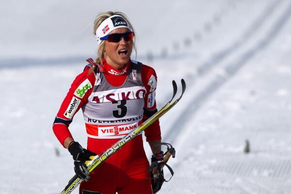 11.03.2012, Oslo, Norway (NOR): Therese Johaug (NOR), Fischer, Swix, Salomon - FIS world cup cross-country, 30km mass women, Oslo (NOR). www.nordicfocus.com.Â© Laiho/NordicFocus. Every downloaded picture is fee-liable. NordicFocus