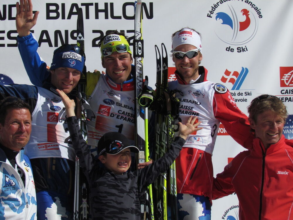 Chpts de France Bessans Skiathlon podium Se H