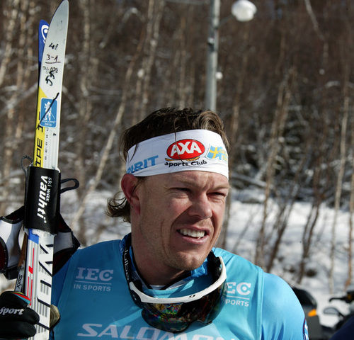 MATHIAS FREDRIKSSON vann sin egen avslutningstävling i Åre idag. Foto: KJELL-ERIK KRISTIANSEN