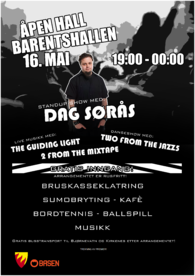 åpen hall 16 mai
