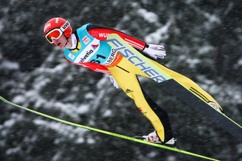 18.12.2011, Engelberg, Switzerland (SUI): Richard Freitag (GER), Fischer - FIS world cup ski jumping, individual HS137, Engelberg (SUI). www.nordicfocus.com. Â© Laiho/NordicFocus. Every downloaded picture is fee-liable.