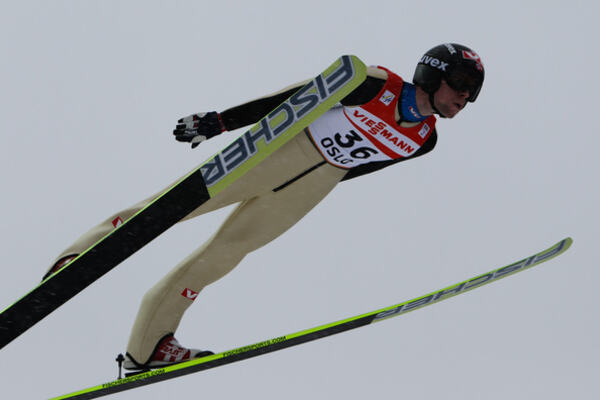 26.02.2011, Oslo, Norway (NOR): Anders Jacobsen (NOR), Fischer - FIS nordic world ski championships, ski jumping, individual HS106, Oslo (NOR). www.nordicfocus.com. © Laiho/NordicFocus. Every downloaded picture is fee-liable. NordicFocus