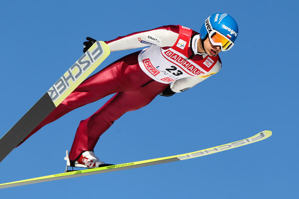 04.03.2012, Lahti, Finland (FIN): Maciej Kot (POL), Fischer - FIS world cup ski jumping, individual HS97, Lahti (FIN). www.nordicfocus.com. Â© Laiho/NordicFocus. Every downloaded picture is fee-liable. NordicFocus