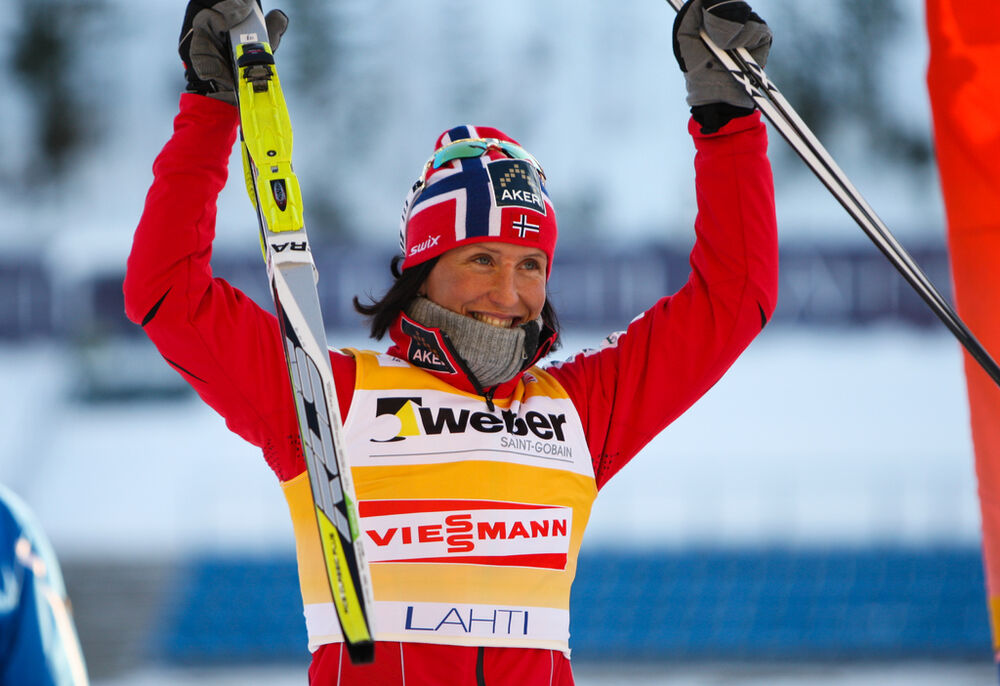 04.03.2012, Lahti, Finland (FIN): Marit Bjoergen (NOR), Fischer, Swix, Rottefella - FIS world cup cross-country, individual sprint, Lahti (FIN). www.nordicfocus.com. Â© Laiho/NordicFocus. Every downloaded picture is fee-liable.