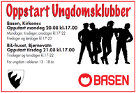 Oppstart ungdomsklubber høsten 2012