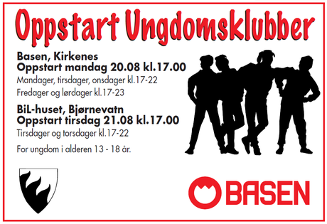 Oppstart ungdomsklubber høsten 2012