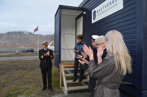 Markering av åpning av Longyearbyen losstasjon