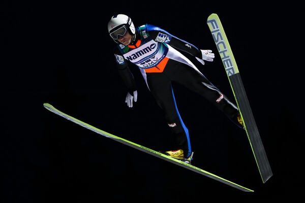 03.12.2011, Lillehammer, Norway (NOR): Daniela Iraschko (AUT), Fischer - FIS world cup ski jumping ladies, individual HS100, Lillehammer (NOR). www.nordicfocus.com. Â© Laiho/NordicFocus. Every downloaded picture is fee-liable. NordicFocus