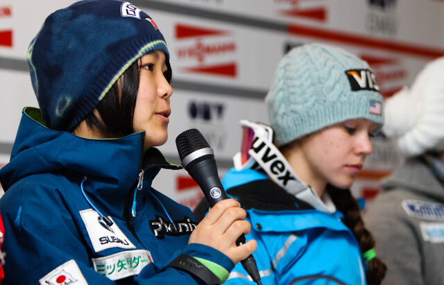09.03.2012, Oslo, Norway (NOR): Sara Takanashi (JPN), Elan - FIS world cup ski jumping ladies, individual HS106, Lillehammer (NOR). www.nordicfocus.com. Â© Laiho/NordicFocus. Every downloaded picture is fee-liable.