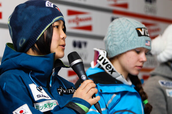 09.03.2012, Oslo, Norway (NOR): Sara Takanashi (JPN), Elan - FIS world cup ski jumping ladies, individual HS106, Lillehammer (NOR). www.nordicfocus.com. Â© Laiho/NordicFocus. Every downloaded picture is fee-liable. NordicFocus