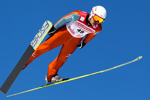 04.03.2012, Lahti, Finland (FIN): Taku Takeuchi (JPN), Fischer - FIS world cup ski jumping, individual HS97, Lahti (FIN). www.nordicfocus.com. Â© Laiho/NordicFocus. Every downloaded picture is fee-liable. NordicFocus