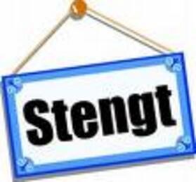 Stengt skilt Stengt skilt