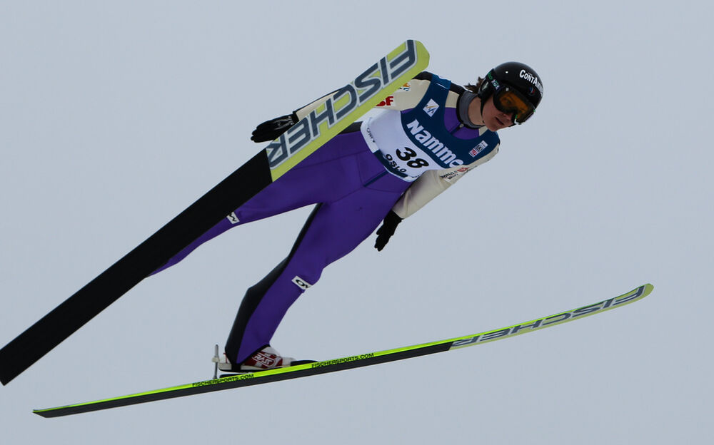 09.03.2012, Oslo, Norway (NOR): Coline Mattel (FRA), Fischer - FIS world cup ski jumping ladies, individual HS106, Lillehammer (NOR). www.nordicfocus.com. Â© Laiho/NordicFocus. Every downloaded picture is fee-liable.