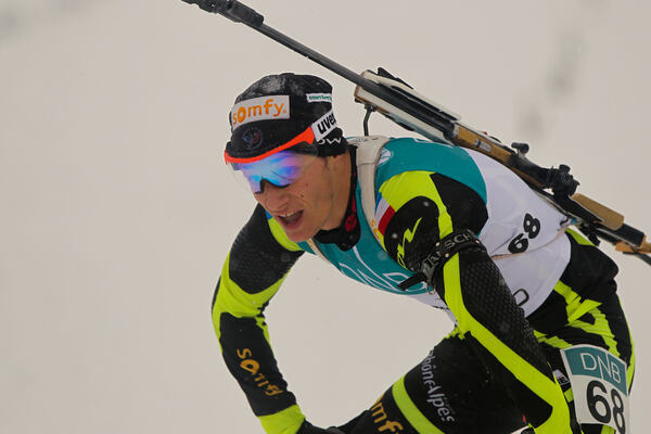 17.11.2012, Beitostoelen, Norway (NOR): Alexis Boef (FRA), Salomon, Swix, One Way - Beitosprinten Biathlon, sprint men, Beitostoelen (NOR). www.nordicfocus.com. © Laiho/NordicFocus. Every downloaded picture is fee-liable. NordicFocus