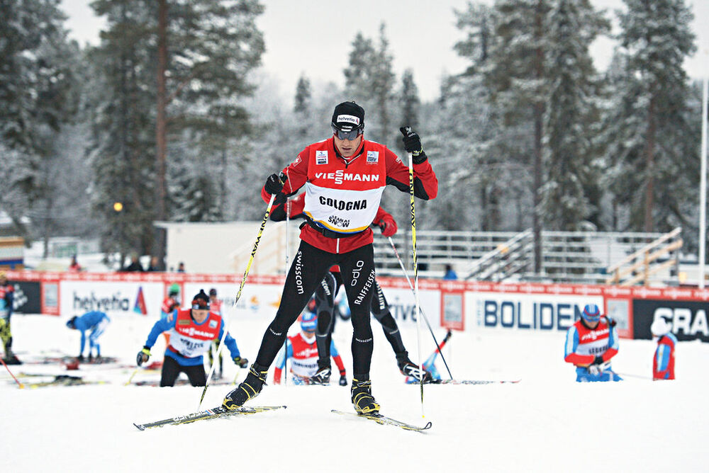 23.11.2012, Gaellivare, Sweden (SWE): Dario Cologna (SUI) at training session- FIS world cup cross-country, training, Gaellivare (SWE). www.nordicfocus.com. © Felgenhauer/NordicFocus. Every downloaded picture is fee-liable.